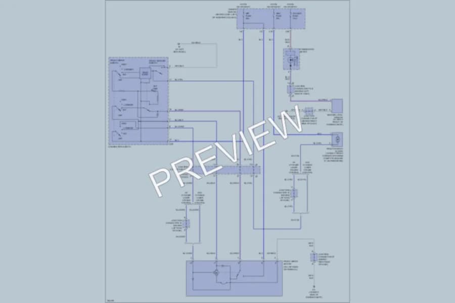 2009 Toyota Sienna Wiper Washer wiring diagram preview