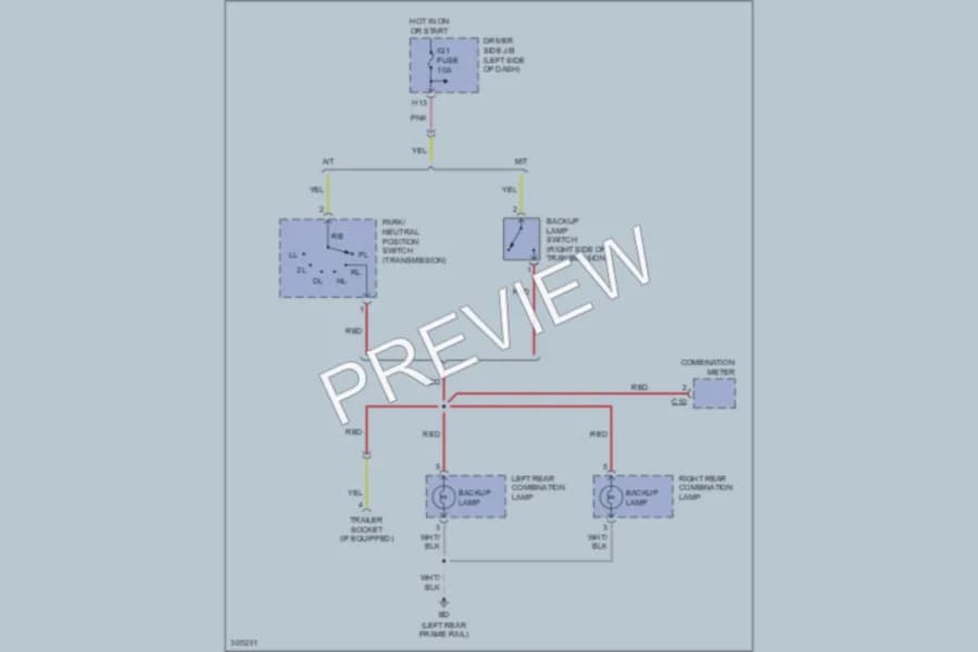 2009 Toyota Tacoma Exterior Lights wiring diagram preview