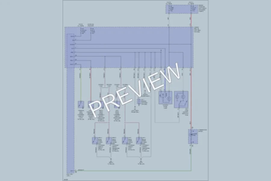 2009 Toyota Tacoma Interior Lights wiring diagram preview