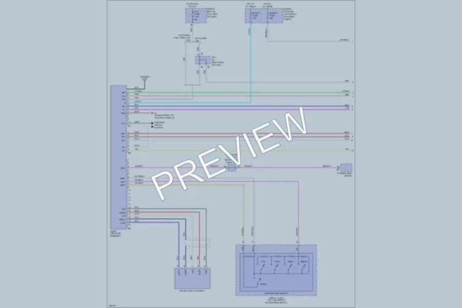 2009 Toyota Tacoma Radio wiring diagram preview