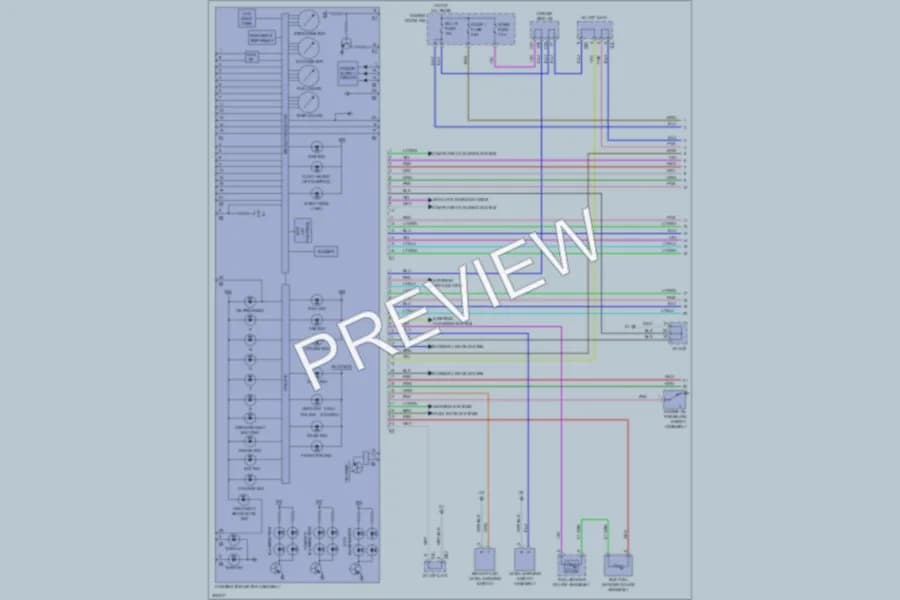 2009 Toyota Venza Instrument Cluster wiring diagram preview