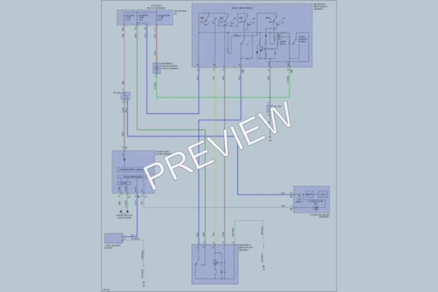 2009 Toyota Venza Wiper Washer wiring diagram preview