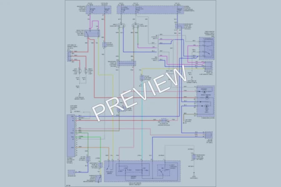 2009 Toyota Yaris Headlights wiring diagram preview