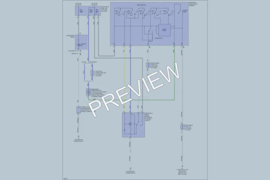 2009 Toyota Yaris Wiper Washer wiring diagram preview