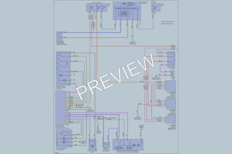 2009 Volkswagen Eos Power Door Locks wiring diagram preview