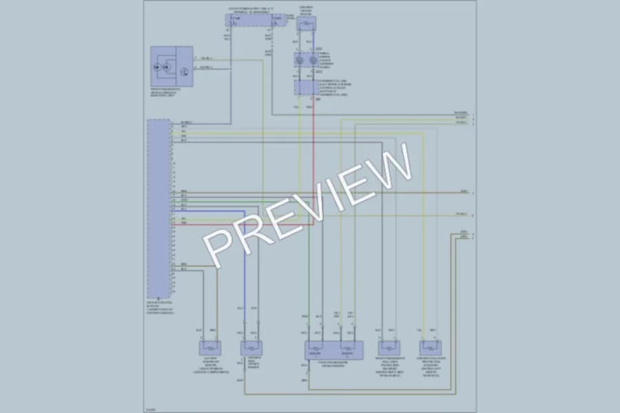 2009 Volkswagen Eos Supplemental Restraints wiring diagram preview