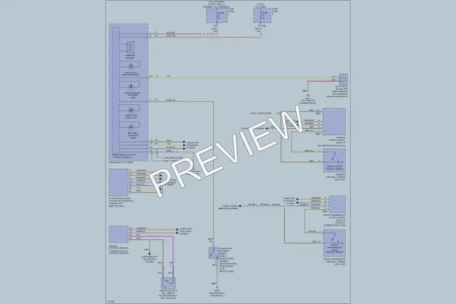 2009 Volkswagen Eos Warning Systems wiring diagram preview