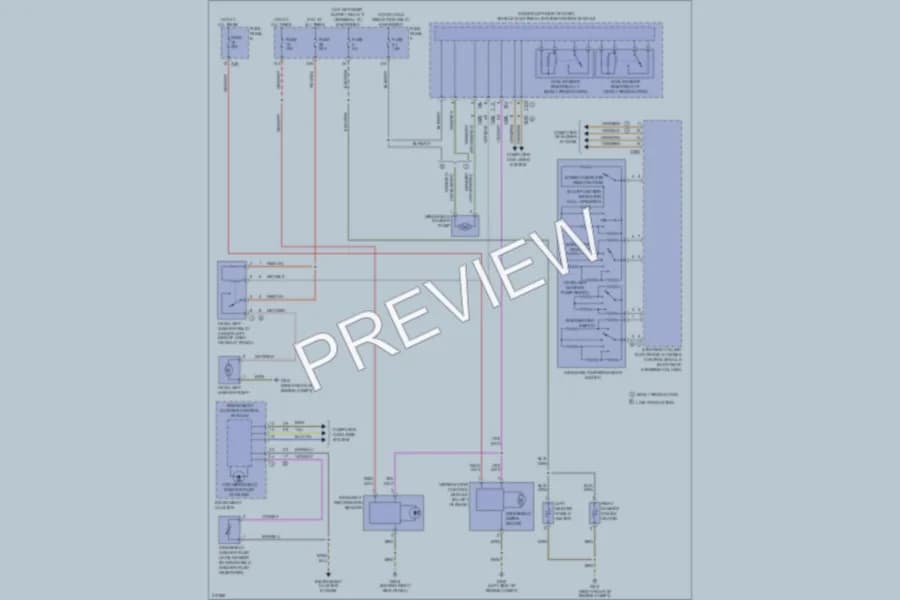 2009 Volkswagen Eos Wiper Washer wiring diagram preview