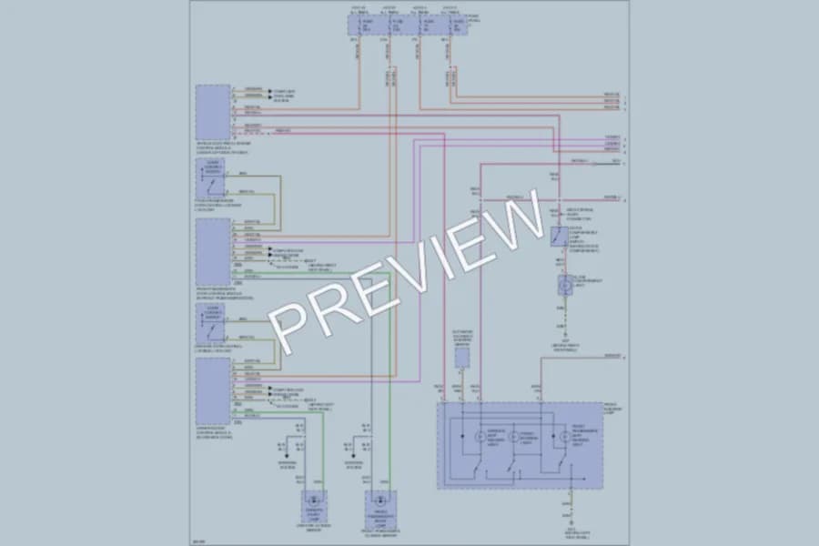 2009 Volkswagen GTI Interior Lights wiring diagram preview