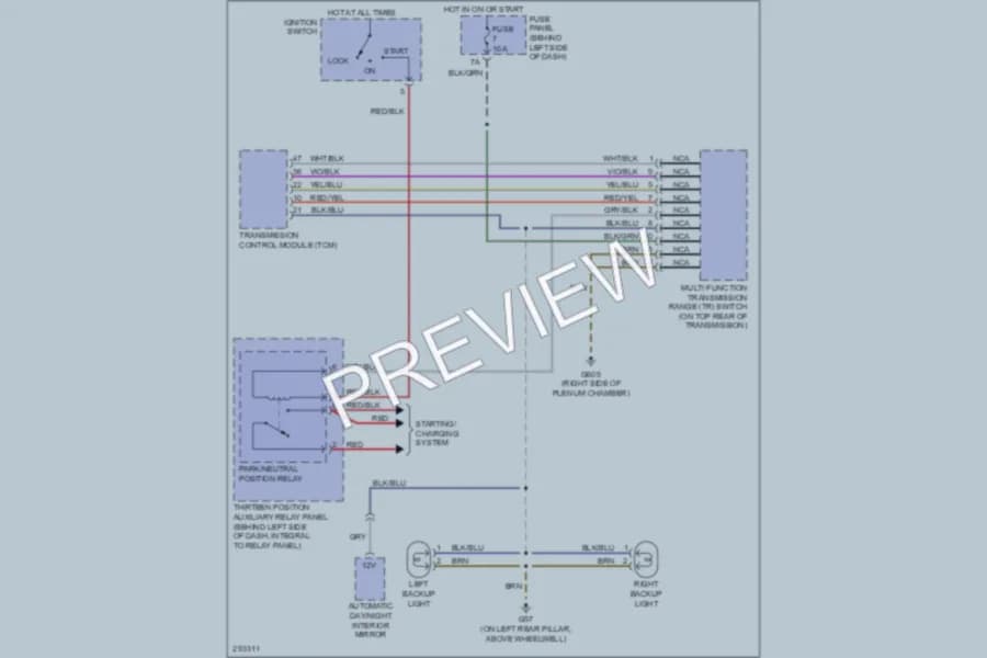 2009 Volkswagen NewBeetle Exterior Lights wiring diagram preview