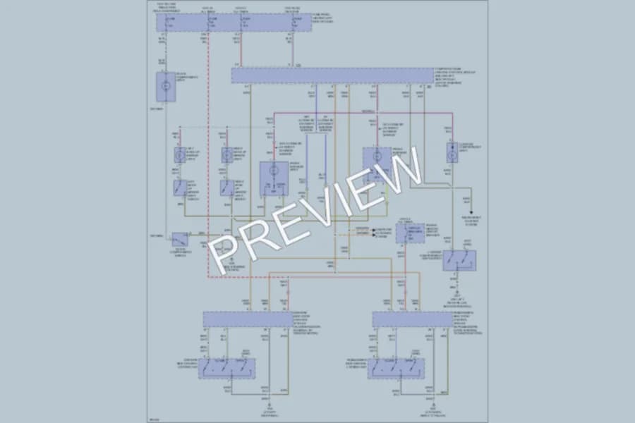 2009 Volkswagen NewBeetle Interior Lights wiring diagram preview