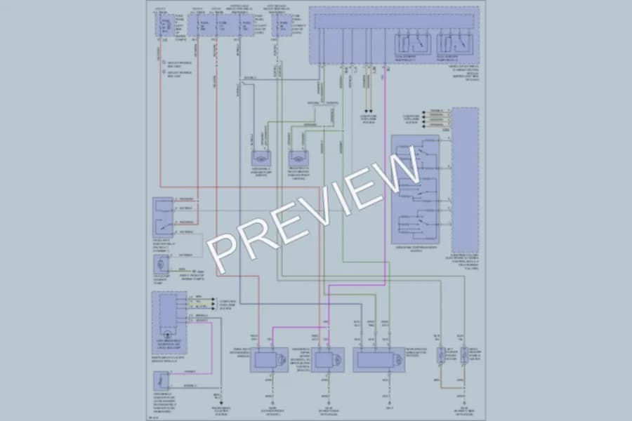 2009 Volkswagen Passat Wiper Washer wiring diagram preview