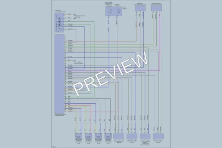 2009 Volkswagen PassatCC Electronic Suspension wiring diagram preview