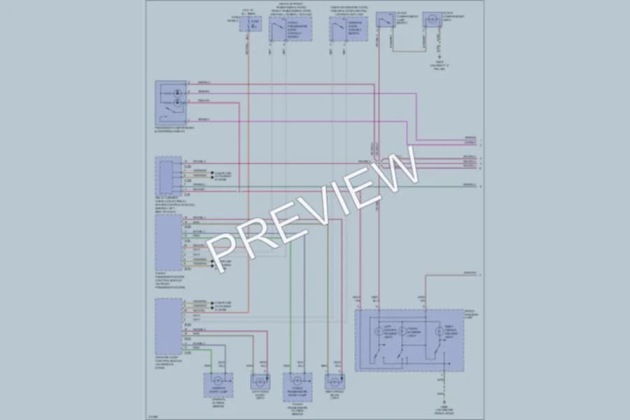 2009 Volkswagen PassatCC Interior Lights wiring diagram preview