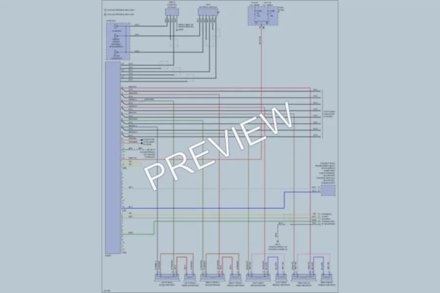 2009 Volkswagen PassatCC Radio wiring diagram preview