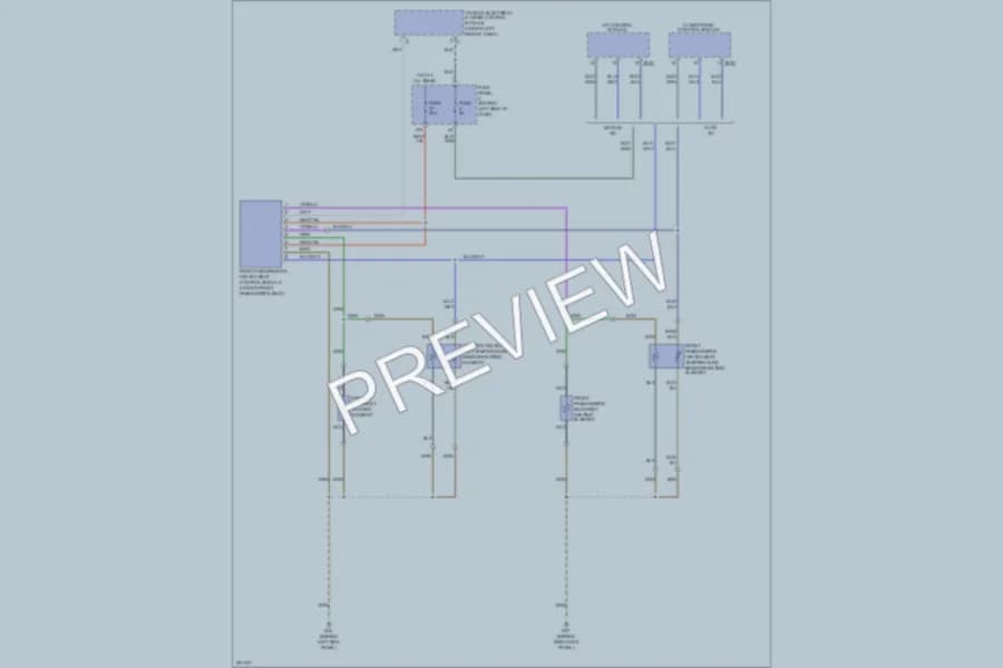 2009 Volkswagen Rabbit Power Seats wiring diagram preview