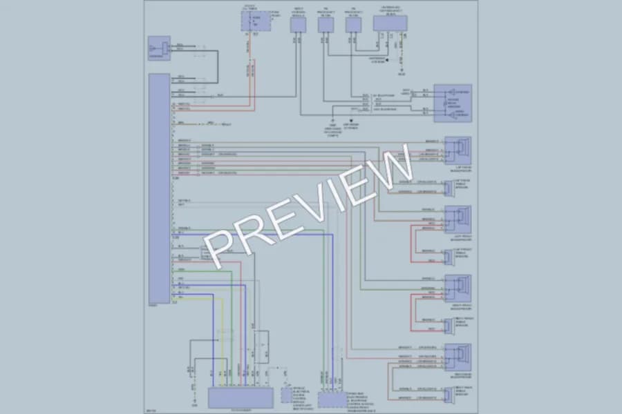 2009 Volkswagen Rabbit Radio wiring diagram preview