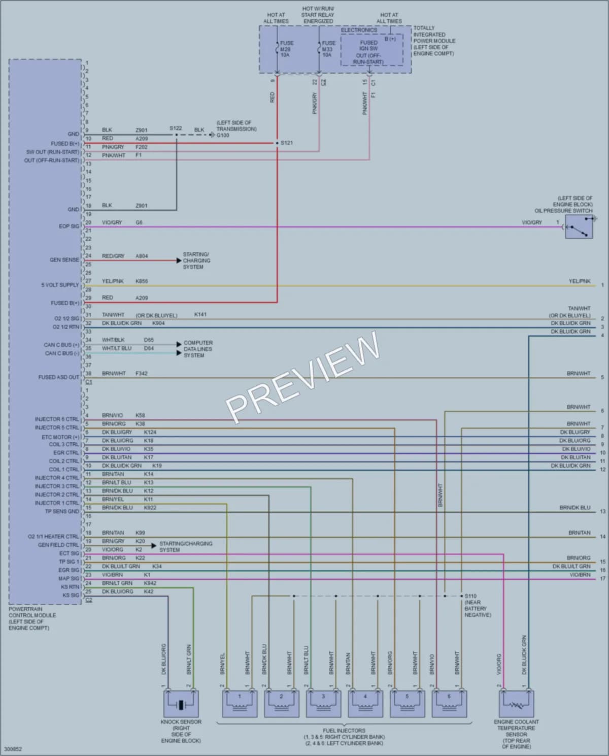 2009 Volkswagen Routan Engine Performance wiring diagram preview