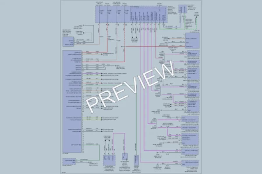 2009 Volkswagen Routan Instrument Cluster wiring diagram preview