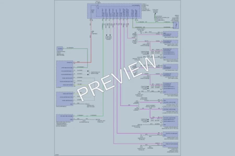 2009 Volkswagen Routan Warning Systems wiring diagram preview