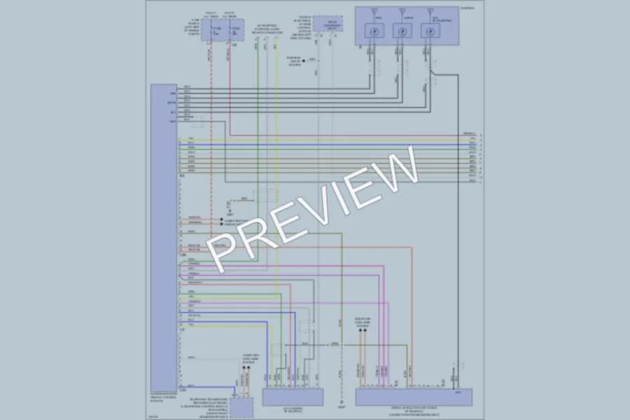 2009 Volkswagen Tiguan Navigation wiring diagram preview