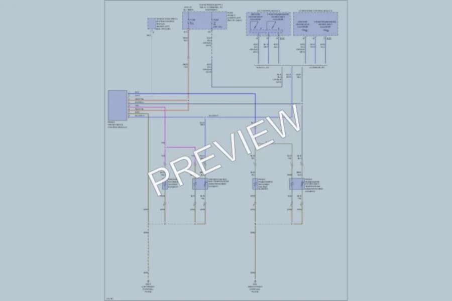 2009 Volkswagen Tiguan Power Seats wiring diagram preview
