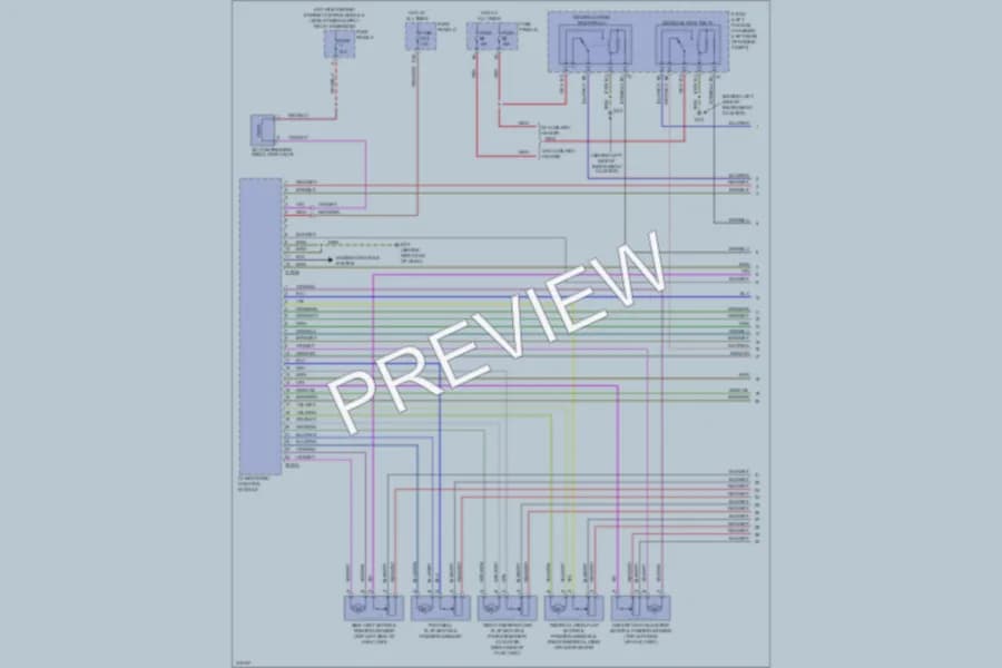 2009 Volkswagen Touareg Air Conditioning wiring diagram preview