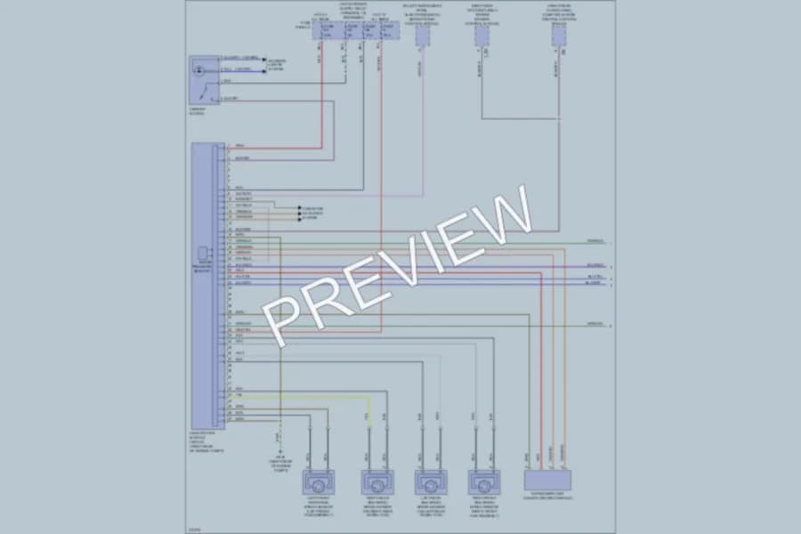 2009 Volkswagen Touareg Anti Lock Brakes wiring diagram preview
