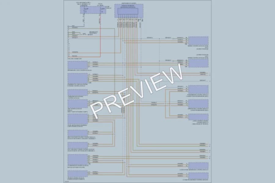 2009 Volkswagen Touareg Computer Data Lines wiring diagram preview