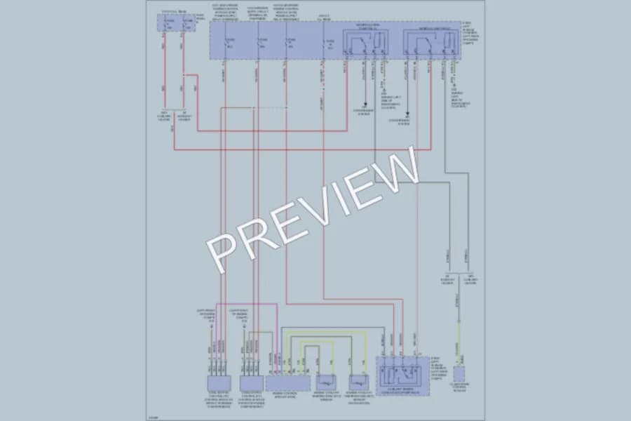 2009 Volkswagen Touareg Cooling Fan wiring diagram preview