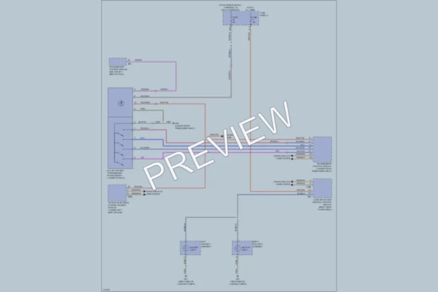 2009 Volkswagen Touareg Exterior Lights wiring diagram preview