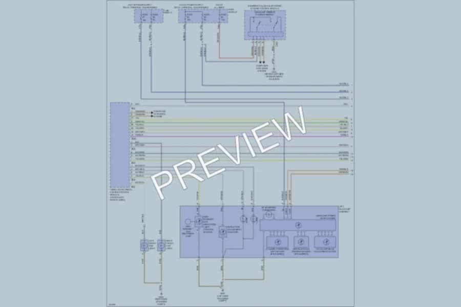 2009 Volkswagen Touareg Headlights wiring diagram preview
