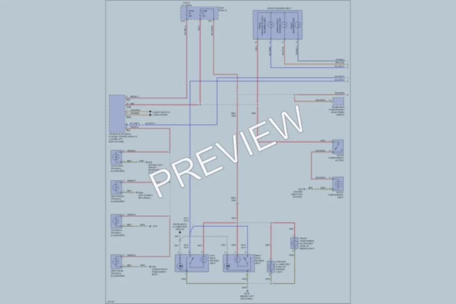 2009 Volkswagen Touareg Interior Lights wiring diagram preview