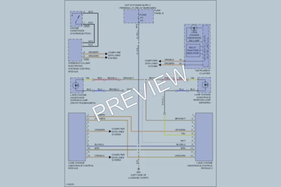 2009 Volkswagen Touareg Navigation wiring diagram preview