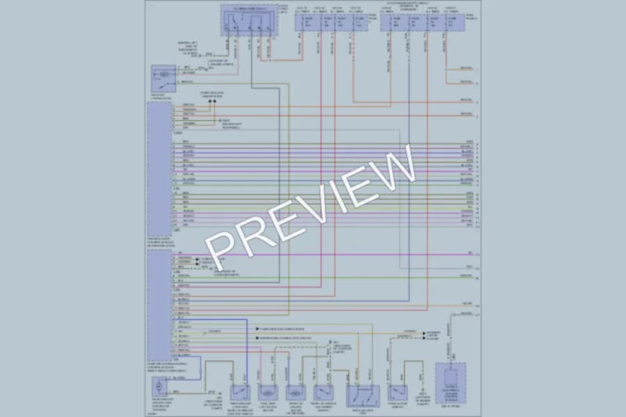 2009 Volkswagen Touareg Power Door Locks wiring diagram preview