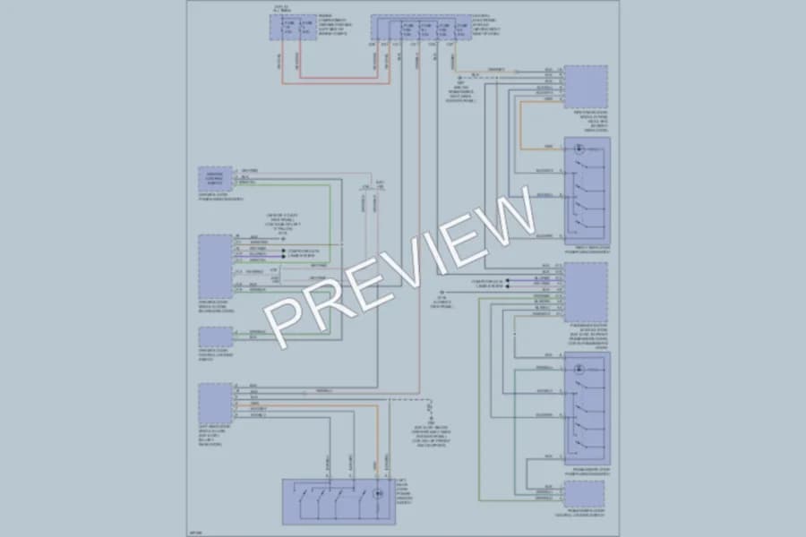 2009 Volvo C30 Power Windows wiring diagram preview