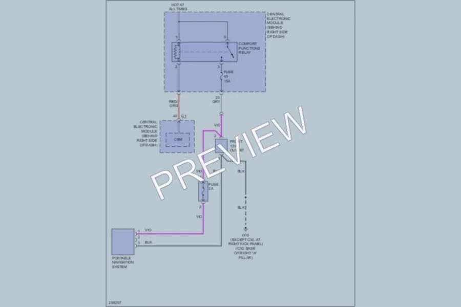 2009 Volvo S40 Navigation wiring diagram preview