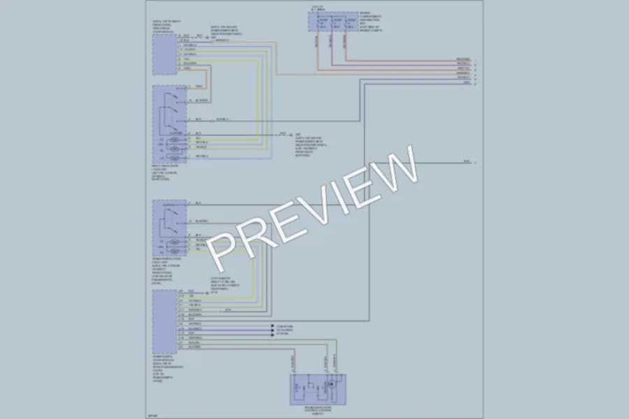 2009 Volvo S40 Power Door Locks wiring diagram preview