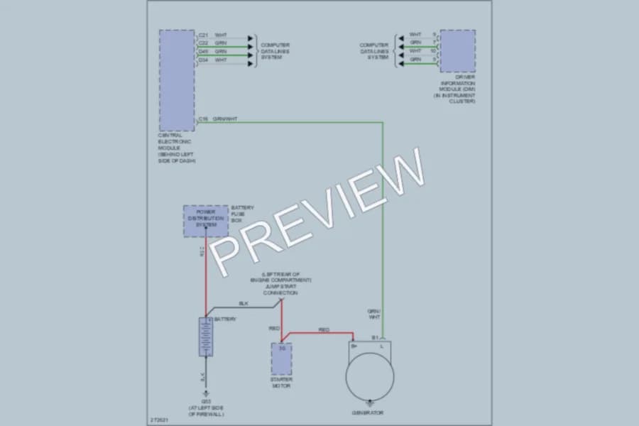 2009 Volvo S60 Starting Charging wiring diagram preview