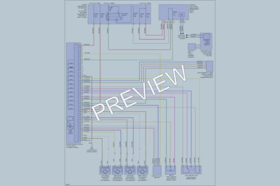 2009 Volvo S80 Anti Lock Brakes wiring diagram preview