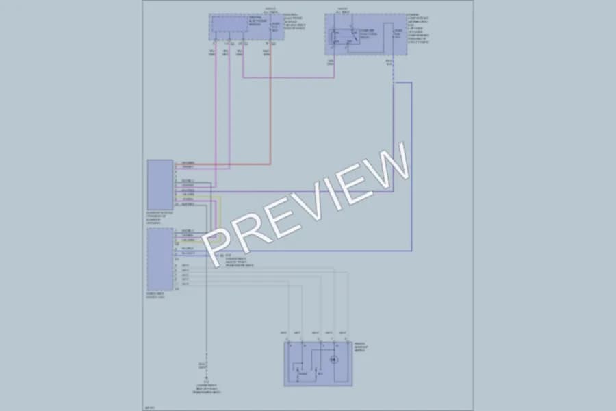 2009 Volvo S80 Power Top Sunroof wiring diagram preview