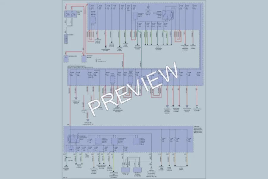 2009 Volvo V50 Power Distribution wiring diagram preview