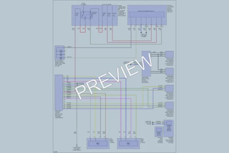 2009 Volvo V70 Headlights wiring diagram preview