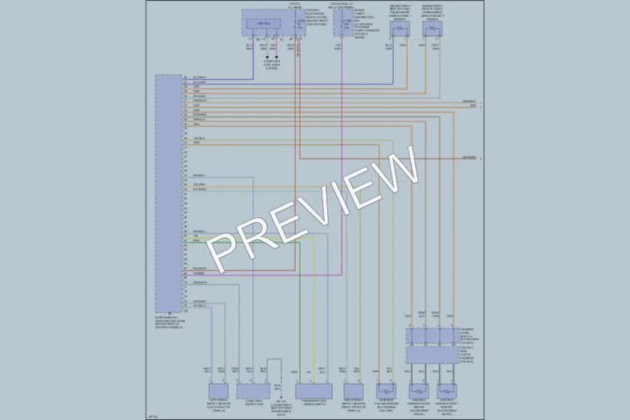 2009 Volvo V70 Supplemental Restraints wiring diagram preview