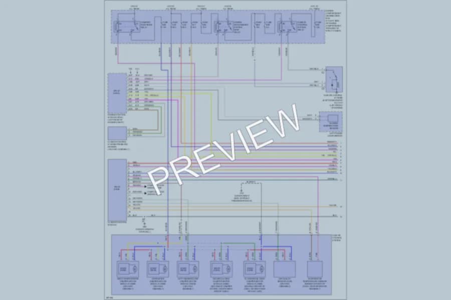 2009 Volvo XC70 Air Conditioning wiring diagram preview