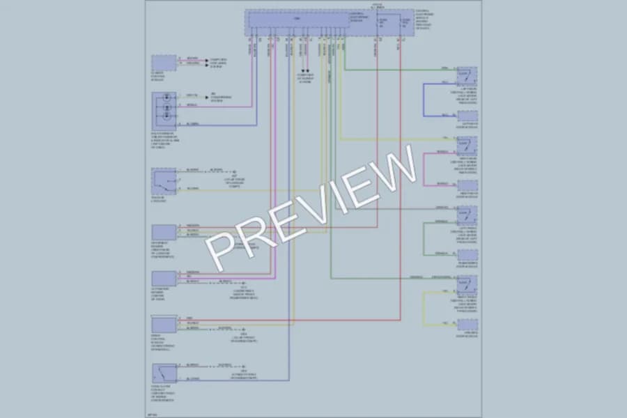 2009 Volvo XC70 Anti Theft wiring diagram preview