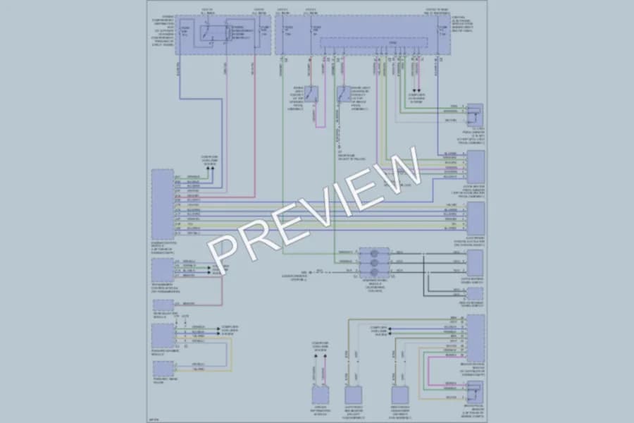 2009 Volvo XC70 Cruise Control wiring diagram preview