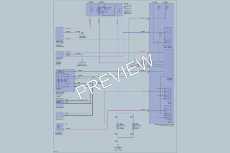2009 Volvo XC70 Wiper Washer wiring diagram preview
