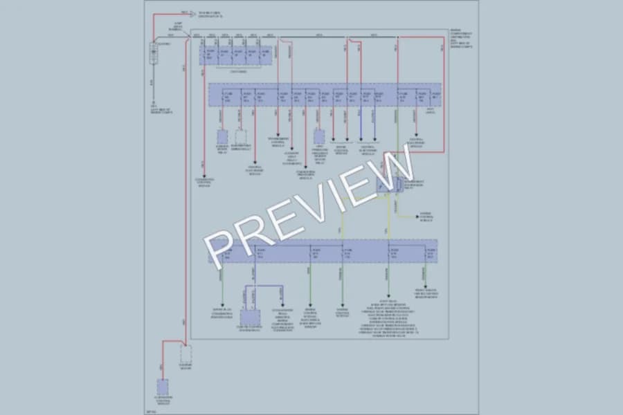 2009 Volvo XC90 Power Distribution wiring diagram preview