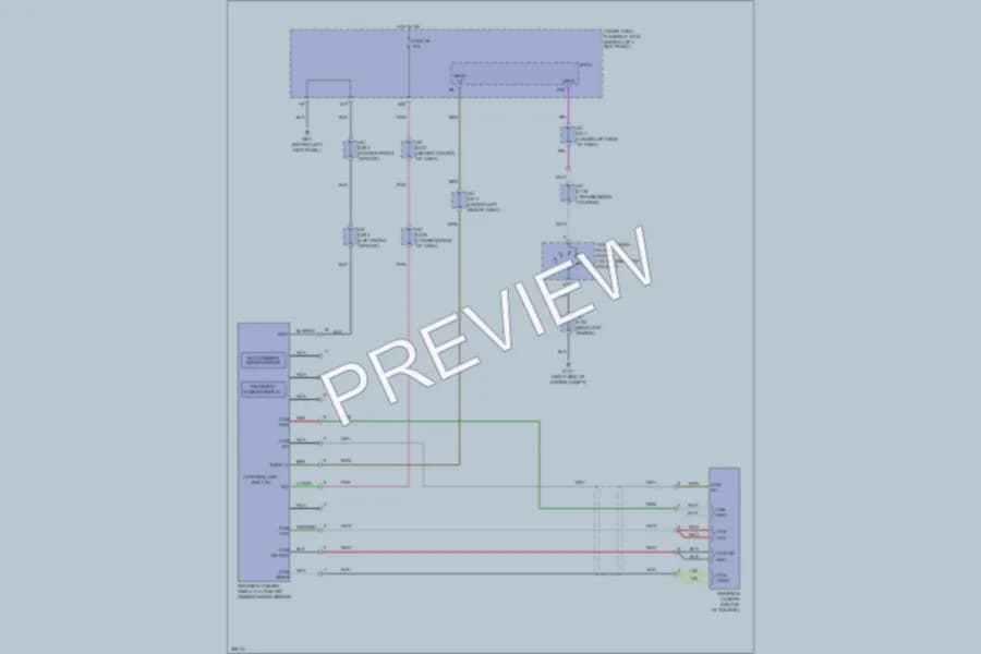 2010 Acura MDX Power Mirrors wiring diagram preview